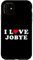 Hülle für iPhone 11 I Love Jobye Passende Freundin & Freund Jobye Name