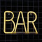 Panneau néon LED pour bar, pub, fête, décoration murale pour entreprise, cadeau de Saint-Valentin (blanc chaud)