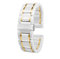 THBGTCNQ Keramik-Uhrenarmband 20 22 mm Ersatzarmband for Smartwatch Quarzuhr Herren Damen Universal-Uhrenzubehör(White-G,18mm)