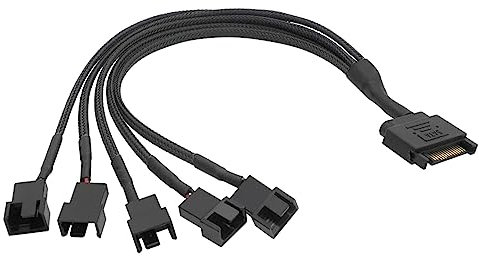 Zdprkqzvz 12V Sleeved Fan Power Adapter Cable To 4Pin 3Pin Connector Computer Case Fan Adapter Cord Extension Line