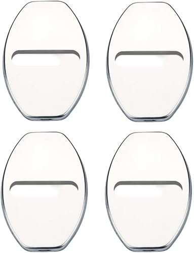 Car Door Lock Cap Cover for Renault Talisman Grandtour 2016 2017 2018 2019 2020 2021 2022,Stainless Water-Proof Dust Anti-Corrosion Protector Caps Automotive Interior Accessories,A/Silver