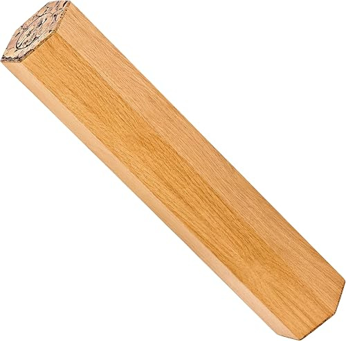 Sonic Energy Regensäule, ca. 5 Minuten, Natur (RM1OAK) | 12x12x51,5 cm, 3,7 kg, fließender Klang, Hexagon, Eichenholz, lackiert