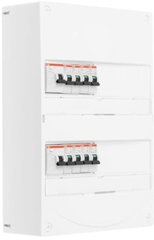 ABB Tableau 2 rangées pré-équipé 2 inter. diff. 40A + 8 disjoncteurs