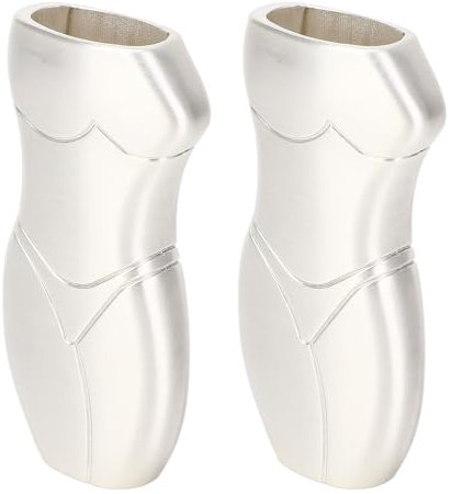 Metall Feuerzeughülle, Fester hellere Abdeckung und Halterbeutel für BIC Feuerzeuge, 3D Human Body Metal Hellers Hülle Hülle Hülle Beutel Metall Ergonomisches Design (Silber)