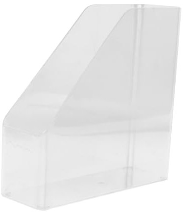 MAGICLULU Transparentes Vertikales Bücherregal Album Einheit Anzeige Lagerung Zeitungsständer Zeitschriftenhalter Papier Inhaber Magazinhalterung Kabinett Zeitschriftensammler - Das Haustier