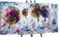 YS-Art Abstrakt Acryl Gemälde auf Leinwand handgemalt Freiflug Wandbilder Wohnzimmer Moderne Bunte Heißluftballon Wohndekor Bilder echte Kunst 160x80 cm