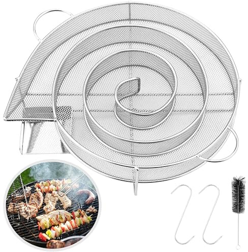 CHSG Grill Holzstaub Rauchgenerator, Kaltrauchgenerator, Kaltrauchgenerator für Grill im Edelstahl Design, Edelstahl heiß, Outdoor Smoker für jeden Grill oder Schrank, klein