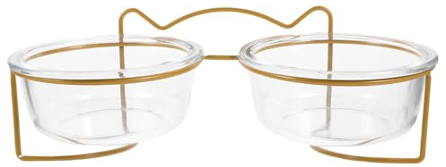 VANZACK Gamelle Surélevée pour Chien Et Chat Gamelle Inclinée pour Animaux avec Support Double Bol pour Nourriture