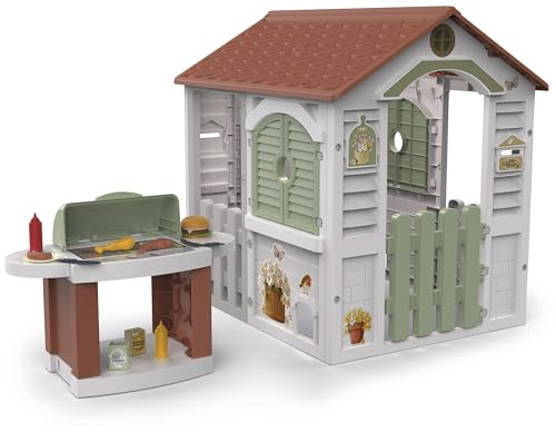 Chicos - Maisonnette Barbecue pour Enfants | Maison Extérieur Enfant | Cabane de Jardin Extérieur avec Cuisine, Jeu d'Imitation | Dès 2 Ans (89705)