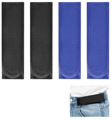 4 Stück Gürtel Ohne Schnalle für Herren Damen Elastischer Gürtel Herren | Unsichtbarer Gürtel Verstellbarer Gürtel Ohne Schnalle ledergürtel herren für Jeans Hosen Kleid