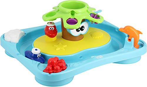 Infinifun- Taldec S17150 Petite Ile De Bain Jouet, Verte