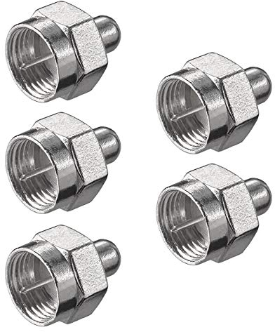 5 Stück F-Abschlusswiderstand 75 Ohm F-Aufdrehstecker TV SAT Antenne LNB F Anschluss