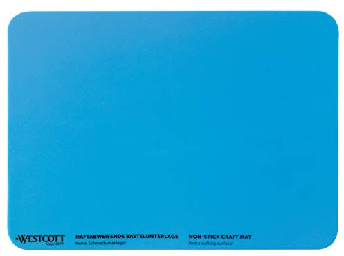 Westcott E-16814 00 Bastelunterlage, Silikon, 22,7 x 30,4 cm, blau
