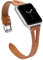 Wearlizer Brown Leather Strap Compatible with Apple Watch Strap 41/38/40/42mm iWatch Womens Mens Triangle Hole Sport Straps Wristband Cool Replacement Bracelet SE Series 10 9 8 7 6 5 4 3 2 1