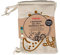 Memo Brotbeutel 2er Pack aus Bio-Baumwolle, atmungsaktiv, mehrfach waschbar, wiederverschließbar, GOTS- und Fairtrade-zertifiziert, 35 x 40 cm