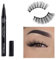 AquaPurity PHOERA 9D Synthetic Mink Lashes & Adhesive Eyeliner Kit Reusable up-to 30 times Self-Adhesive Magic Eyeliner Pen With Waterproof No Glue Needed Lashes Set (MIAMI)