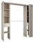 Miroytengo Armario Vestidor con 2 Cajones, Armario Abierto Dana, Vestidor con Barras y Baldas Roble Shannon 203x115-190x50 cm