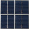 Mini panel solar de 4 piezas, sistema de módulo impermeable de 5 V 0,8 W, cargador de celda de epoxi solar de polisilicio para el hogar, jardín, proyectos de bricolaje, juguetes, accesorios de