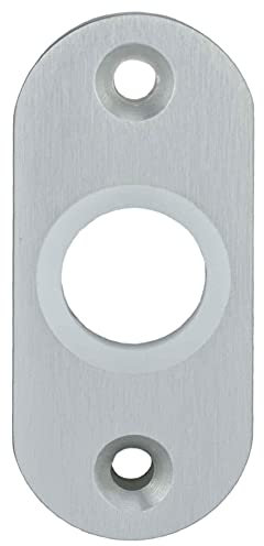 INTRA-TEC Aluminiumbeschlag massiv 10x30x67 mm Drückerrosette oval Lochabstand 50 mm