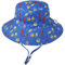 Malaxlx Unisex Kleinkind Sonnenhut Krake Blau Fischerhut Kinder Sommerhut Breiter Krempe Strandhut für 2-6 Jahre Mädchen Jungen