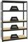 PROREGAL Schwerlastregal Big Elephant Schwarz 180x120x45cm Fachlast 250kg Kellerregal, Steckregal, Garagenregal, Lagerregal