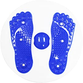 Plato Giratorio para la Cintura, Placa Giratoria para el Disco de la Cintura, Tabla de Equilibrio Giratoria para Moldear el Cuerpo, Equipo de Entrenamiento para Fitness para Piernas Y Abdomen (AZUL)