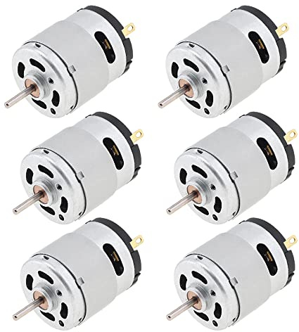 ChgImposs RS360 DC Motor 6-12V 12000-24000RPM High Speed Carbon Brush Micro Motor with Shield Ring for DIY Toys Hair Dryer Electric Fans Appliances