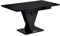 ALTDECOR Esstisch ausziehbar, ideal als Küchentisch, Esszimmertisch - oder Wohnzimmertisch, solide Konstruktion aus Möbelplatte, 120-160x80x75 cm - Hochglanz Schwarz - ASIV