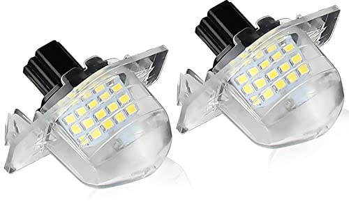 ACSUZ 2Pcs LED Car Number License Plate Light 12V 15LED Number Lamp Error Free for Honda Crv Fit Odyssey Jazz Hrv Frv CR-V Stream