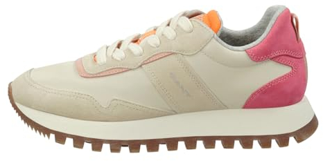GANT FOOTWEAR Damen CAFFAY Sneaker, beige/orange, 38 EU