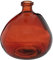 Atmosphera - Vase Uly Recyclingglas - D.21 cm - Bernstein