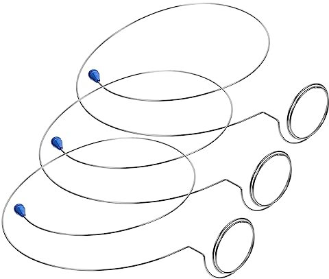 NAMOARLY 3st Okular Stahlring Kopfband Mit Lupe Lupen-Kopfband Juwelier-lupenhalter Kopf Uhr Halter Runder Brillenhalter Lupenbrillenhalter Reparatur des Lupendrahthalters Klein Lieferungen