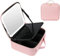 South Area - Astuccio Portatile per Trucco con Specchio Illuminato e Lampada LED, Borsa da Viaggio per Trucco, Materiale Durevole e Impermeabile, Grande Capacità, Design Leggero - Elegante, Rosa