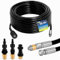 Gekufa Manguera Hidrolimpiadora 15m, 400 bar inkl. Manguera Desatascador Tuberias Compatible con Kärcher, Parkside, Lavor, Bosch, Adecuado para Limpiar Bajantes
