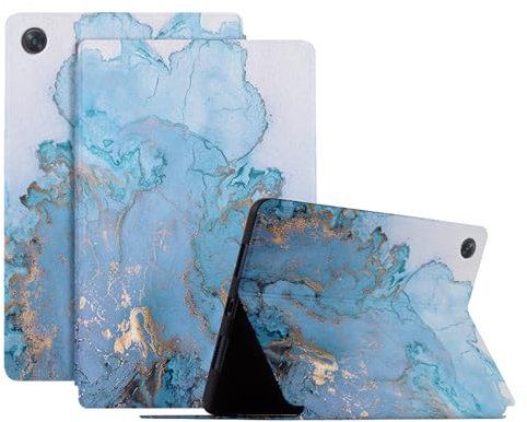 Genérico DayQiQiPu Funda para Realme Pad 10,4 Pulgadas Pintura al óleo Patrón PU cuer, Carcasa Tableta Flip de Soporte ultradelgada con Auto Reposo/Activación,03