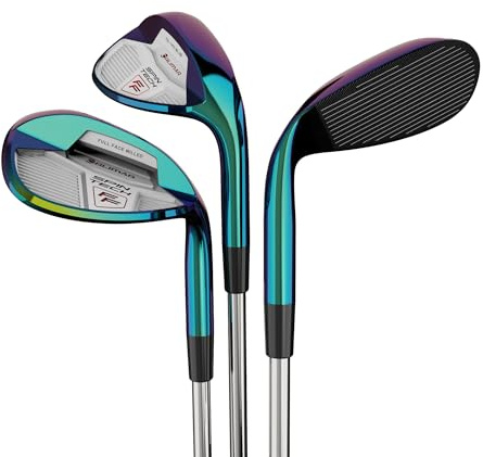 Orlimar Golf Spin Tech Full Face 3-teiliges Rainbow Wedge Set für Herren 52 56 60 Rechte Hand (Pitching Wedge/Sand Wedge/Lob Wedge)