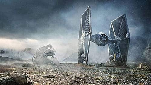 Paper Puzzles 1000 pieces Jigsaw Puzzle Toy For Adults and Kids Sci Fi C 3PO R2 D2 Star Wars Tie Fighter Christmas Anniversary Gifts52x38CM 52x38CM
