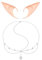 CPRNQY Elfen Ohren, Elfenohren Erwachsene, Elfenohren, Haarkette, Elf Ears, Elfen Ohren Damen, Elfenkostüm Damen, Cosplay Fairy Elfen Ohren,Karneval Halloween Kostüm Anime Party Cosplay Zubehör