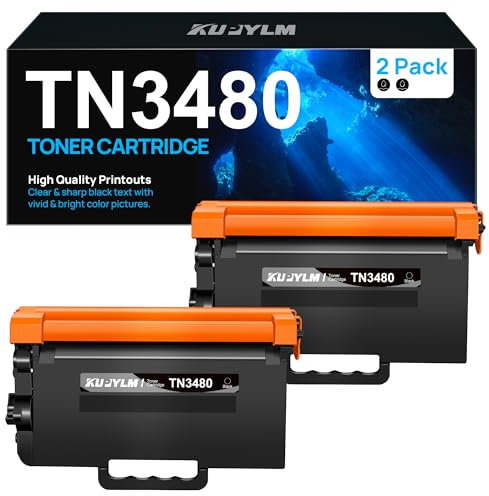 KUPYLM TN3480 TN-3480 TN3430 Toner kompatibel für Brother TN-3480 TN-3430 TN 3480 3430 Toner für MFC-L5750DW MFC-L5700DW HL-L5100DN HL-L5200DW HL-L5000D HL-L6400DW (2 Schwarz)