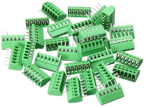 sourcing map 30 connettori per morsettiera a vite a 6 pin, passo 2,54 mm, connettori per circuiti stampati per elettrodomestici, progetti industriali