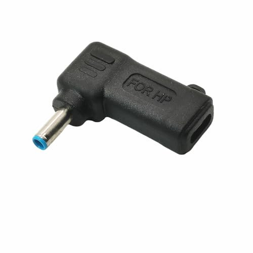 XIAONIYI Adaptateur de câble d'alimentation PD Type C Femelle vers DC 4,5 x 3 mm for Ordinateur Portable HP Stream 11, 13, 14, 18-20 V