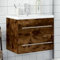 Snsowed Mueble de baño con Lavabo Integrado Roble Ahumado, Mueble Bajo Lavabo, Armario Bajo Lavabo - 3278773