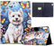 Mldjomid Funda Tableta para Lenovo Tab M9 9 (TB-310FU) 2023 Protectora Carcasa con Soporte y Auto Sueño/Estela PU Flip Case Cover para Lenovo Tab M9 9 Tableta Funda- Perrito Blanco