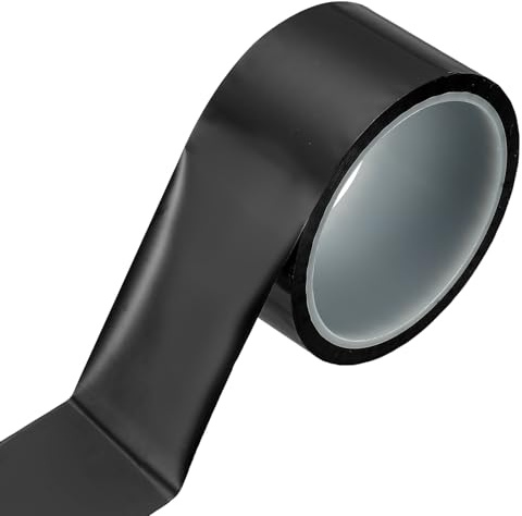 PATIKIL 2 x108ft Lichtblockierendes Band Abdunkelungsstreifen Schwarz | LED Lichtblockierende Aufkleber, Abdeckband, Klebefolie, Für Elektronik Fenster LED Anzeige, Lichtblockierende Aufkleber