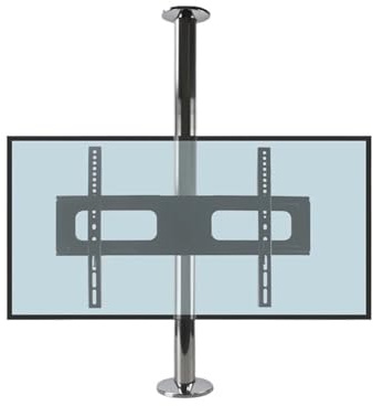 BG11 NEW Rotate 23-65 Inch Stainless Steel LCD TV Stand Mount Bracket In Partition Wall Height Adjust 86-114cm