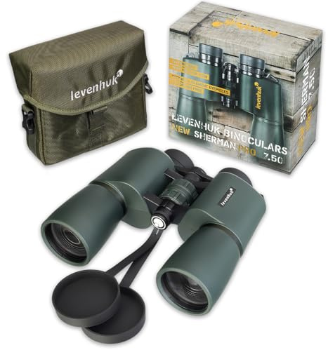Levenhuk New Sherman PRO 7x50 Fernglas für Erwachsene – Kompakt, Leicht | Professionell, Wasserdicht, mit BaK4-Prismen & FMC-Linsen, Ideal für Vogelbeobachtung, Jagd, Wandern & Konzerte