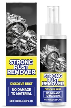 Rust Remover Spray for Metal, Automotive Rust Stain Remover for Cars, Household Rust Cleaner for Vehicles, Tools, Chains, Iron Out Rust Stain Remover (1pc)