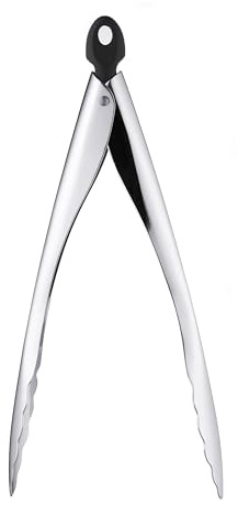 Cuisipro Tempo Locking Tongs, For Cooking and Serving, Stainless Steel, 24cm, 9.5”