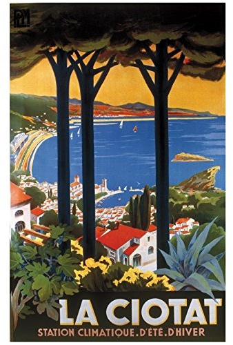 Editions Clouet 50688 – Plakat Touristik, 50 x 70 cm, PLM – Klimastation der Ciotat