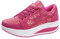 Solshine Chaussures de Fitness à Lacets pour Femme Fashion Plateforme 016, Rose 3, 35 EU